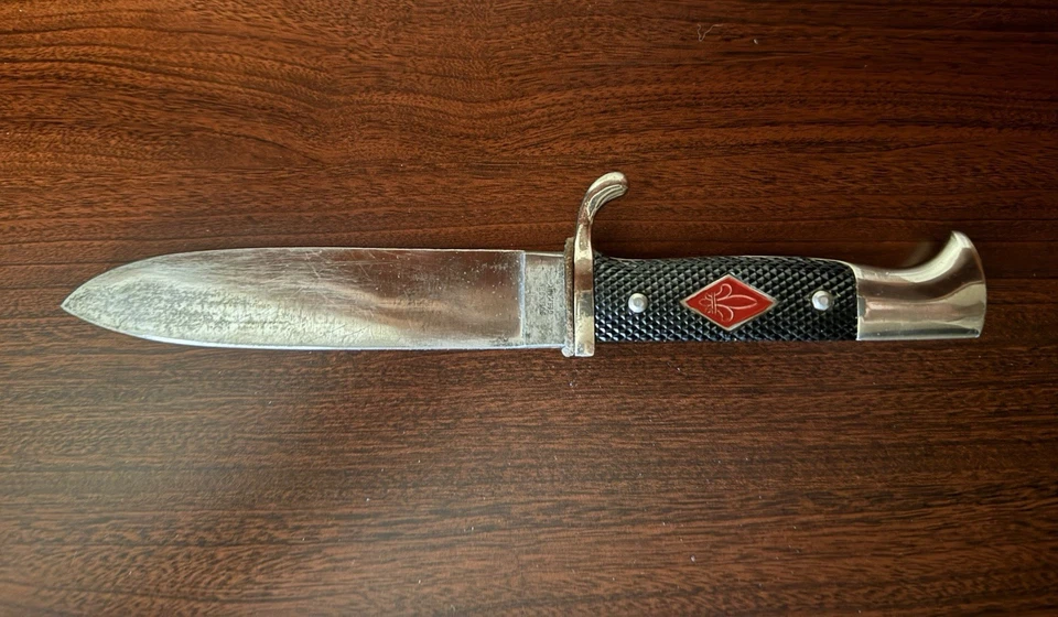 Vtg RARE Solingen Germany Dagger Scout Hunting Knife & Metal Scabbard VG Cond! - Image 4 of 4