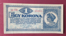 Hungary  1 Egy  Korona  Eine Krone  1920    seria aa048