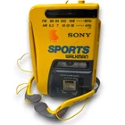 Vintage Sony Sports FM/AM Radio Cassette Walkman WM-AF58 w/ MDR-W20G Headphones