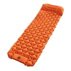 Inflatable Sleeping Pad with Built In Pillow for Outdoor Comfort and Support