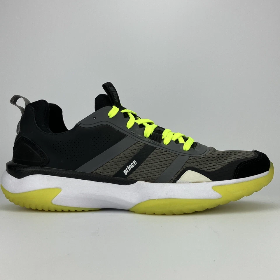 Prince Club 744 Pickleball Court Shoes - Men's Size 10.5 Anthracite/Black/Green - Image 2 of 4