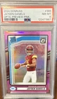 Panini 2024 Donruss Rated Rookie Jayden Daniels #389 Optic Preview Pink PSA 8