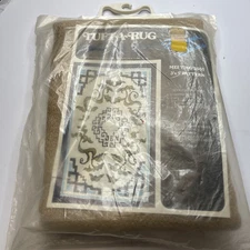 Vintage Tuft a Rug Mei Ting 3505 3'x5' Pattern Designer Series Craft Kit NOS