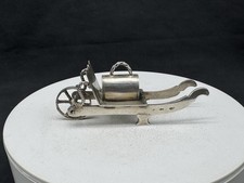 Carrito vintage holandés miniatura 833 plata novedad, 22 gramos