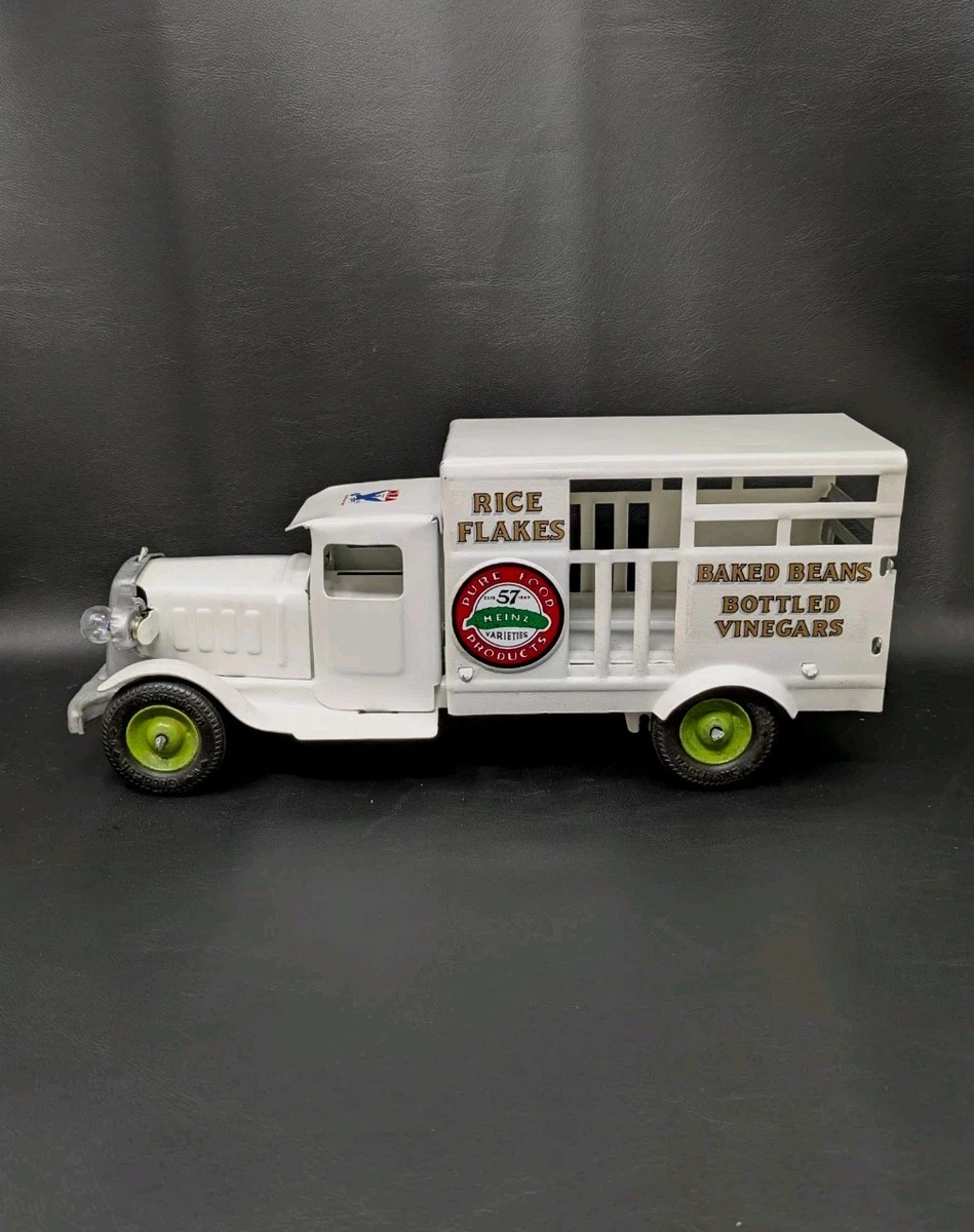 Vintage des années 1930, camion jouet Heinz en acier pressé Metalcraft