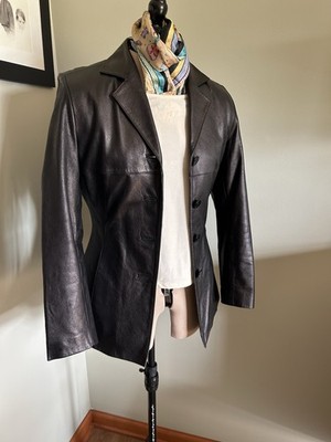 Wilsons  Women s Black Leather Jacket - Size Small.