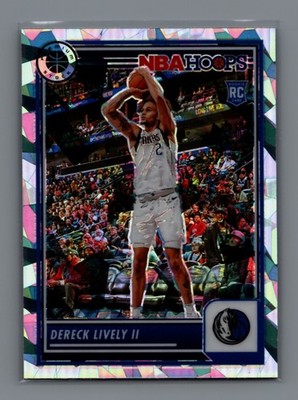 2023-24 Panini Hoops Premium #253 Dereck Lively II RC Cracked Ice DAL Mavericks