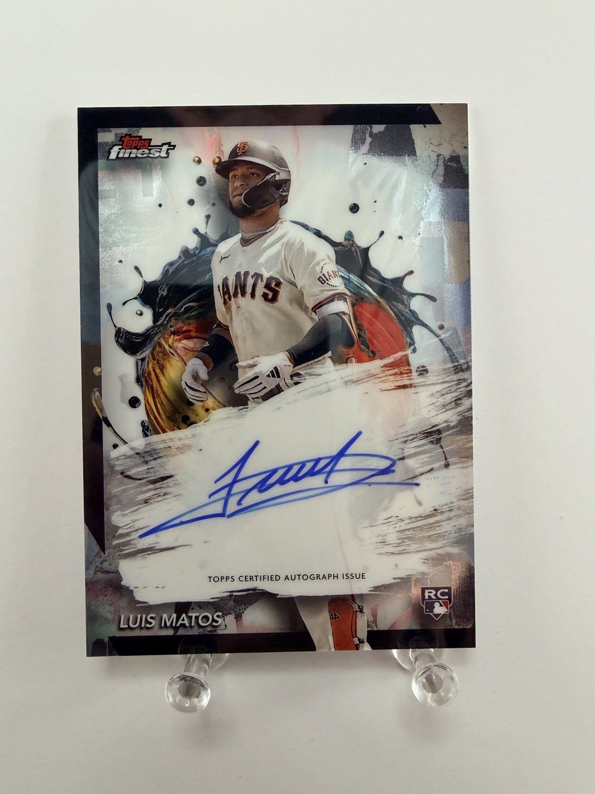 2024 Topps Finest - Finest Autographs Luis Matos #FA-LM (AU, RC)