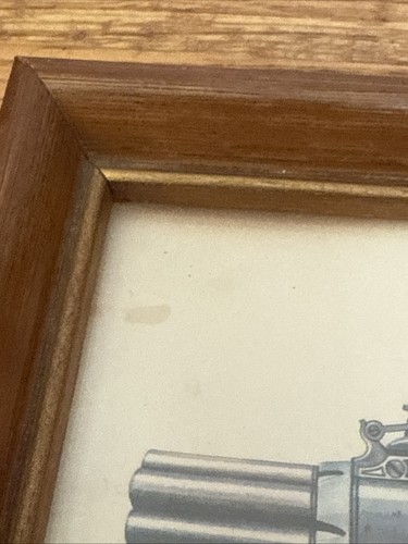 Vintage Gun Plaques Print English Six Barreled Pepperbox Revolver 1780 6”x5” - Picture 3 of 7