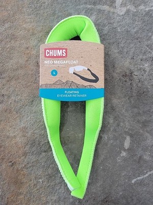 Chums Sunglass Retainer NEON GREEN ( 12202611 )  - NEOPRENE MEGAFLOAT - FREE S/H
