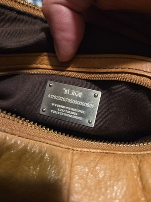 *RARE Tumi Terga-Lite Leather Hobo Purse