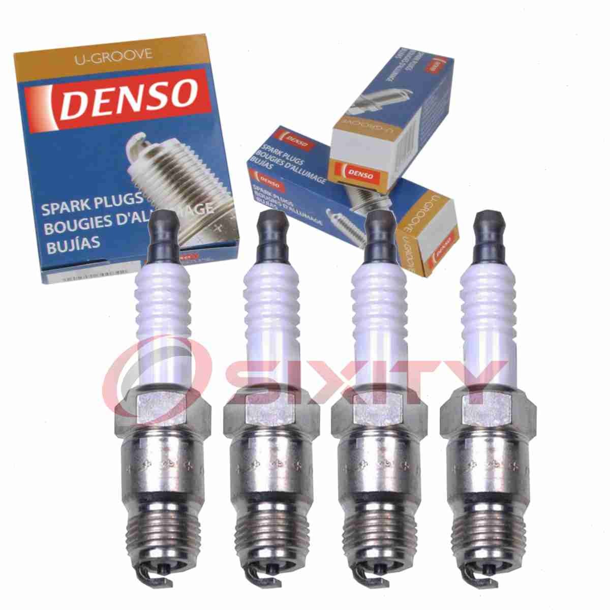 4 pc DENSO 5038 Standard U-Groove Spark Plugs for T20R-U 708 4323 144 zy