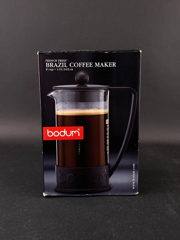 Bodum Brazil French Press Coffee Maker Black 34 fl oz 8 Cup New - Image 2 of 4