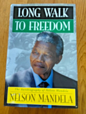 NELSON MANDELA AUTOGRAPHED CUT PAGE With "LONG WALK TO FREEDOM" 1994 LIFE MEMOIR