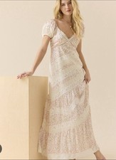 Altar d State Lilac Floral Maxi Dress Size Medium NWT