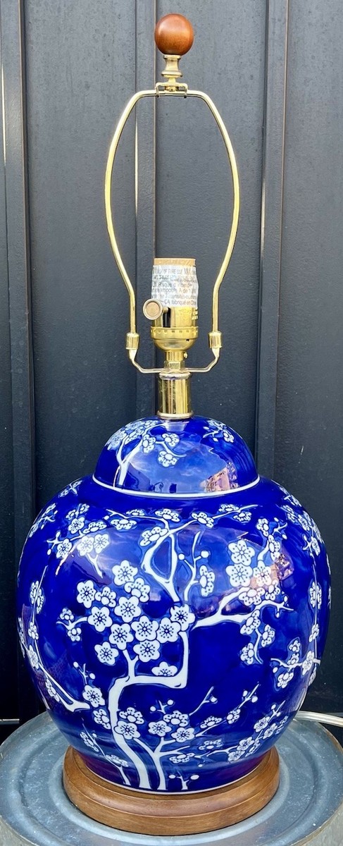 Ralph Lauren Large Blue & White Cherry Blossom Chinoiserie Ginger