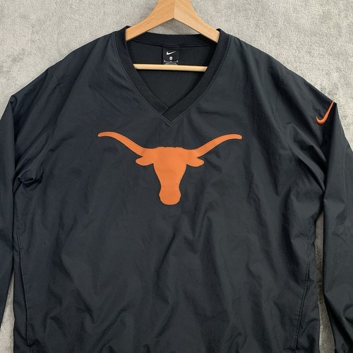 Nike Sweater Mens Medium Texas Longhorns Stadium Pullover Windbreaker Black NCAA - Picture 4 of 8