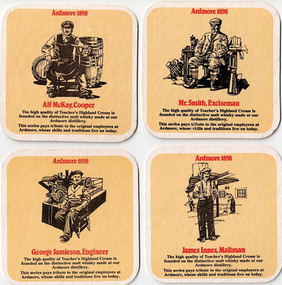Lehrer Whisky ''Jobs'' Bierdeckel