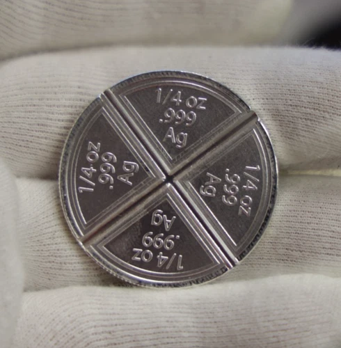 Pop Bullion 4x1/4 oz 1 oz Total .999 Silver Bar.