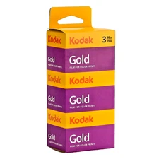Kodak GOLD 200 Color Negative Film (35mm Roll Film, 36 Exposures, 3-Pack)