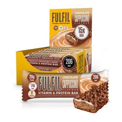Fulfil Vitamin- und Proteinriegel (15 x 55 g Riegel) - Schokoladen-Cappuccino-Geschmack 