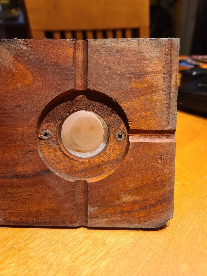 Natural Organic Himalayan salt Lamp Crafted Pyramid 5X5X6" Grey (NO Bulb) - Image 3 of 4