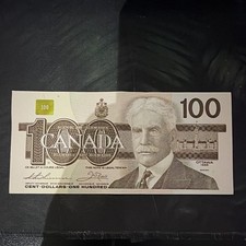 Kanada 100 Dollar Banknote 1988 Ottawa &ndash; Seriennr. BGJ741967, Einzelst&uuml;ck