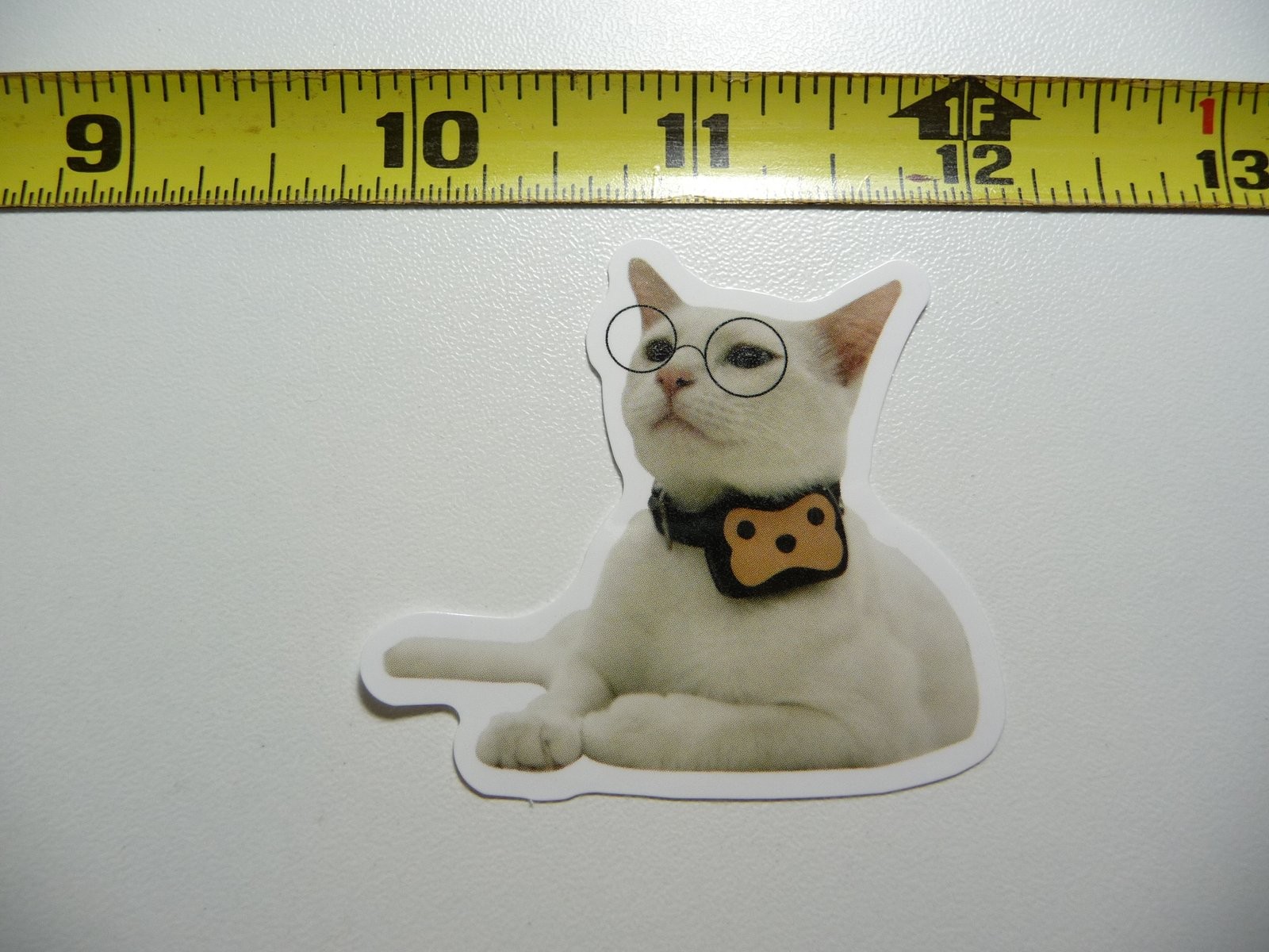 Vintage Cat Glasses Decal Sticker for Pets and Home Decor