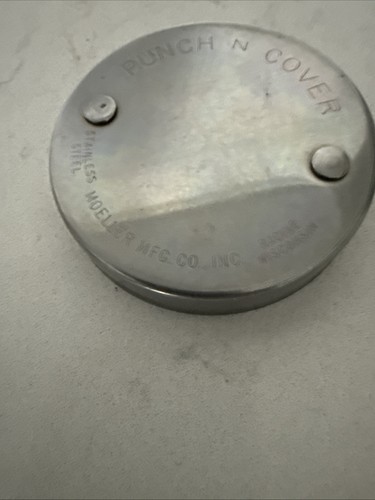 VINTAGE MOELLER MFG CO. PUNCH N COVER, 3" EDELSTAHL, FÜR KONSERVENMILCH - Bild 2 von 3