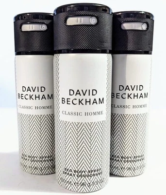 David Beckham Homme Deodorant Spray 150 ml (Pack Of 3)