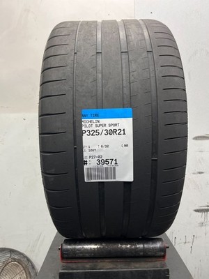 1 Used  P325/30R21 Michelin Pilot Super Sport 108 Y - 6/32 