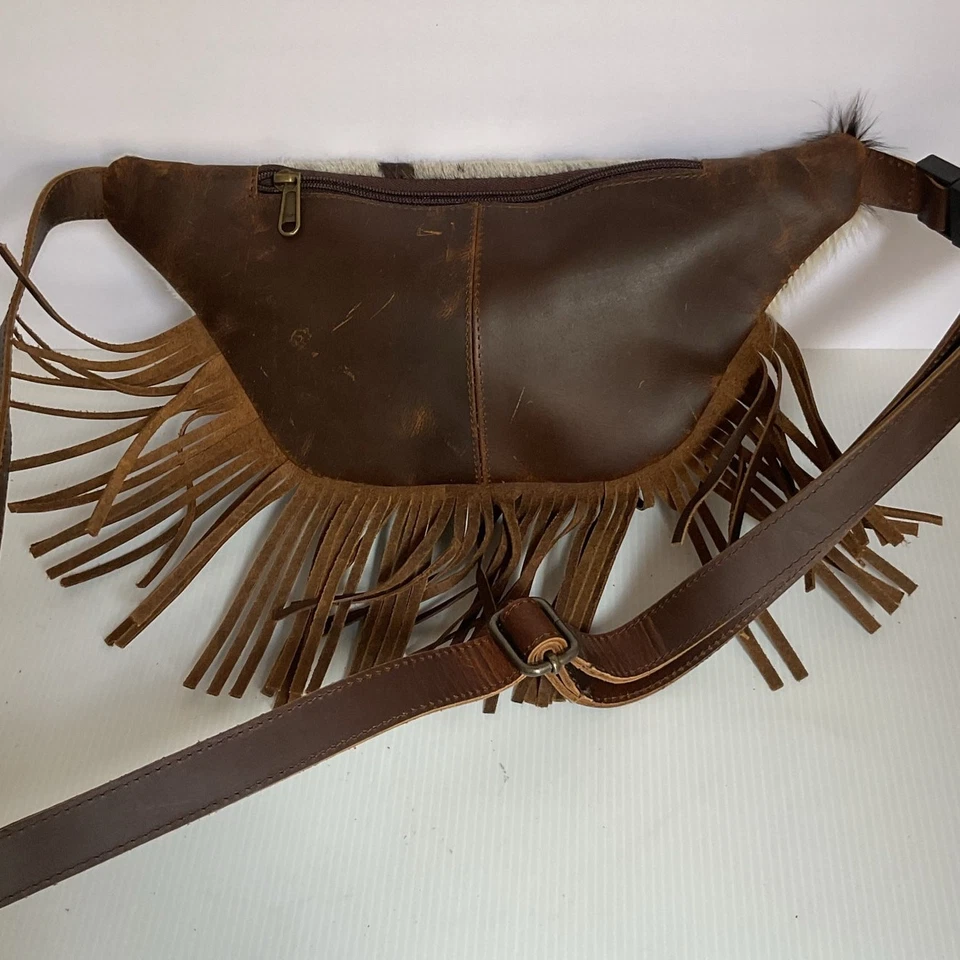 Ремень из натуральной кожи воловья кожа ручной работы с бахромой цветочный вестерн упаковка Fanny  - Изображение 4 из 4