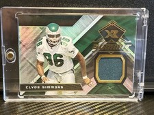 2021 Panini XR Summit Swatches Memorabilia Clyde Simmons #SUS-CSI Eagles /49