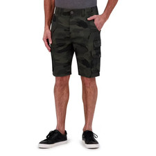 Iron Co Men's Stretch Multi Pocket Cargo Short Size 40 Jungle Camo