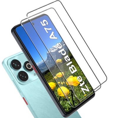 Für ZTE Blade A75 Echt Hart Glas Display Schutz Panzerfolie 9H Schutzglas - 2x