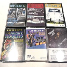 Lot Of 6 Hits Of The 40s 50s 60s Greatest Hits Kenny Rogers Cassette Tapes