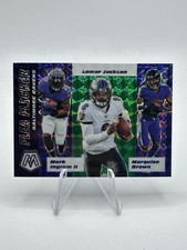 2020 Panini Mosaic Green Mosaic Prizm Flea Flicker - #FF2 Baltimore Ravens (NM)