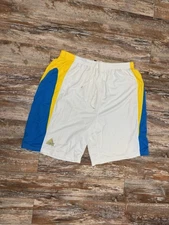 Mens Peak Basketball Team Player Issued Shorts Size 3XL *See Info* White Blue 