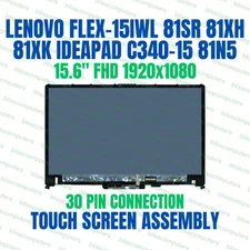 Lenovo Ideapad C340-15IWL 15.6" FHD LCD Display Touch Screen Digitizer Assembly