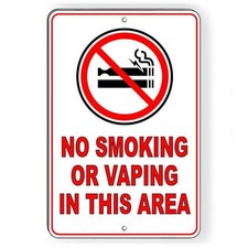 No Smoking Or Vaping In This Area Sign / Decal Warning Sns017 / Magnetic Sign