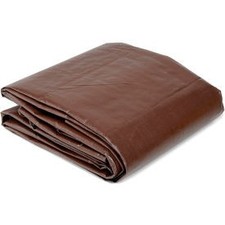 Industrial 10' x 10' Super Heavy Duty 8 oz. Tarp Brown  Industrial 298576