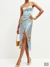 Reformation Marguerite Silk Dress BRAND NEW Heavenly (blue floral) size 4 $298