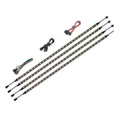 Ws2812b Ic Pc Light Strip 4pcs 19in Individually Addressable For 5v 3pin Led Hea
