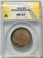 1926 Commemorative Sesquicentennial of American Independence ANACS MS-63 