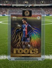 2025-26 Topps UEFA Club Competitions RT-16 Ronaldinho GOLD Roots #/50
