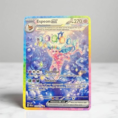 Espeon ex Gold Metal Pokemon Card Collectible Gift/Display Stainless Steel