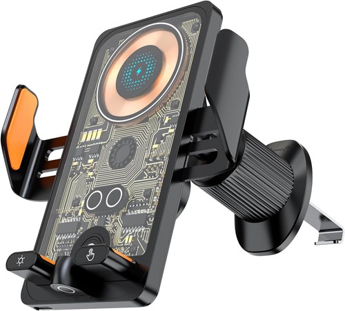 66W Fast Wireless Car Charger Automatic Clamping Mount Air Vent Phone Holder US - Picture 1 of 12