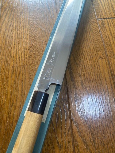 Masamoto Sohonten Old Yanagiba 270mm Japanese Kitchen Knife White Steel Used - Picture 2 of 6
