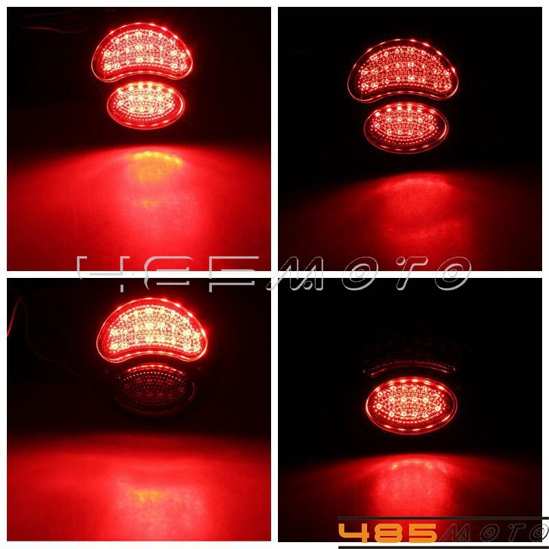2X Vintage LED Custom Hot Rat Street Rod Tail Light Turn Signal for