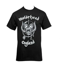 Rock Band Motorhead England F&B Louder Than Everything Tee Shirt Black New